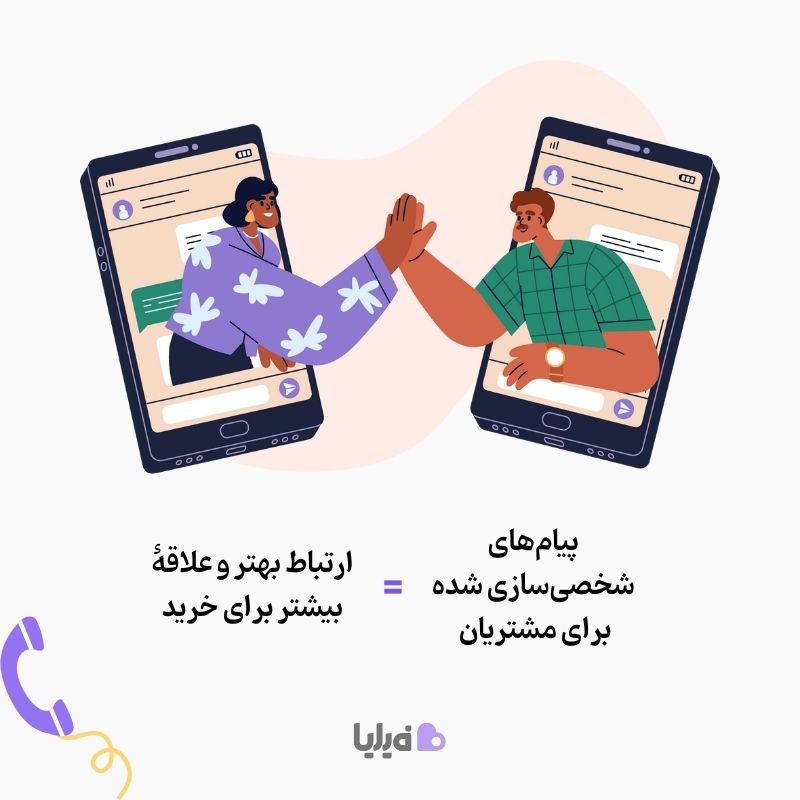 شخصی سازی پیام ارسالی به مشتریان در crm