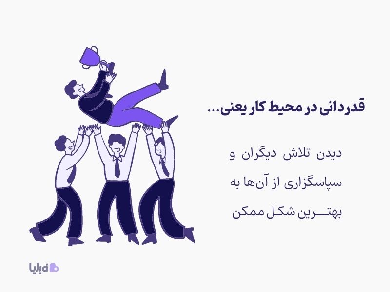 تعریف قدردانی در محیط کار