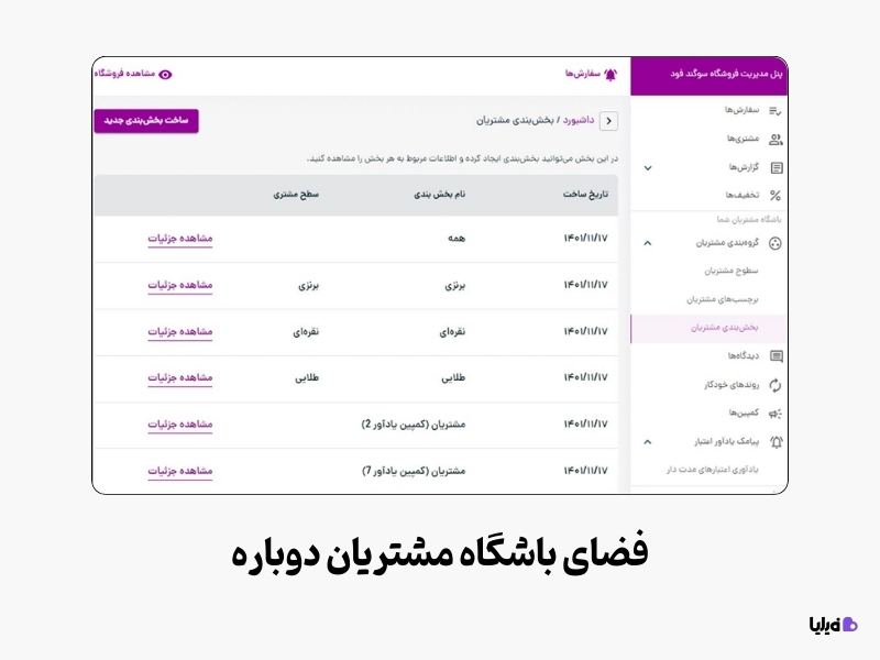 پلتفرم باشگاه مشتریان دوباره