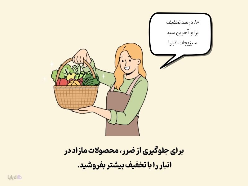 روش تخفیف دادن به مشتریان برای محصولات مازاد در انبار