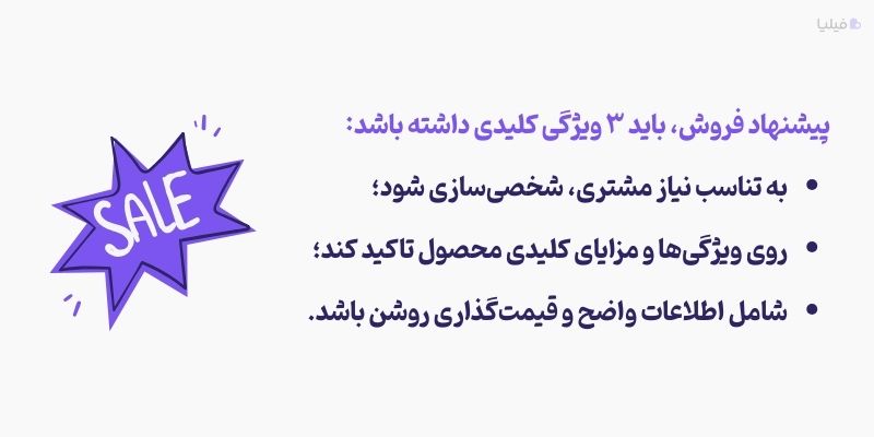 ویژگی‌های پیشنهاد خوب در فرایند فروش