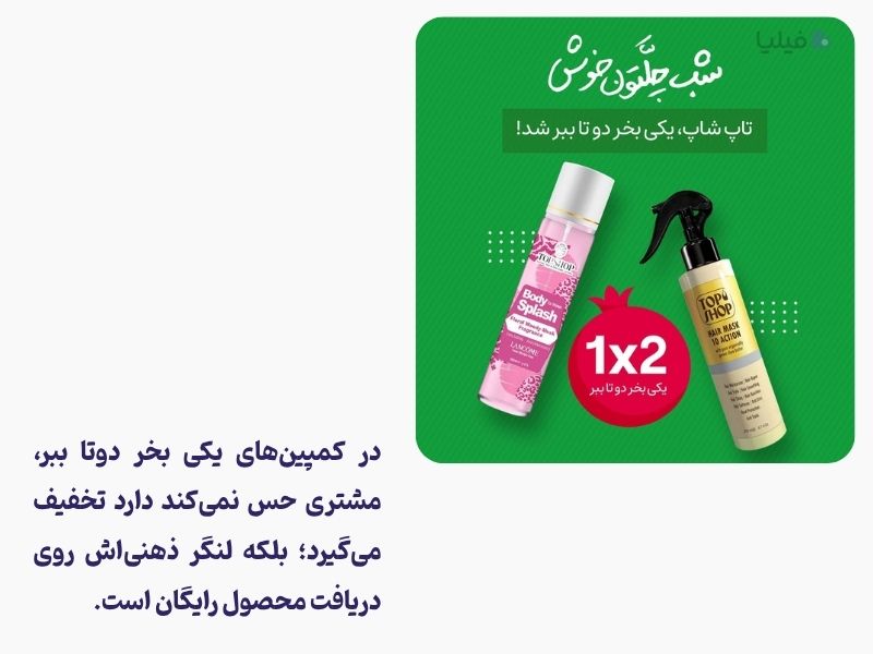 تکنیک یکی بخر دوتا ببر برای ایجاد اثر لنگر