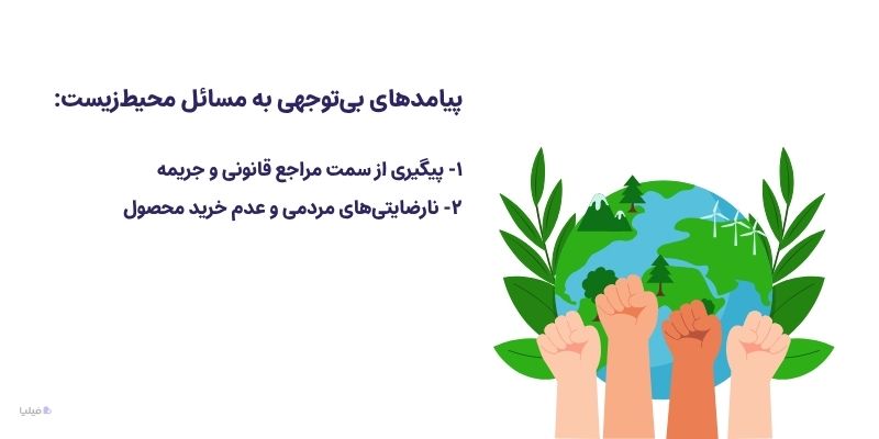 پیامدهایبی‌توجهی به مسائل محیط‌زیستی در تحلیل PESTEL